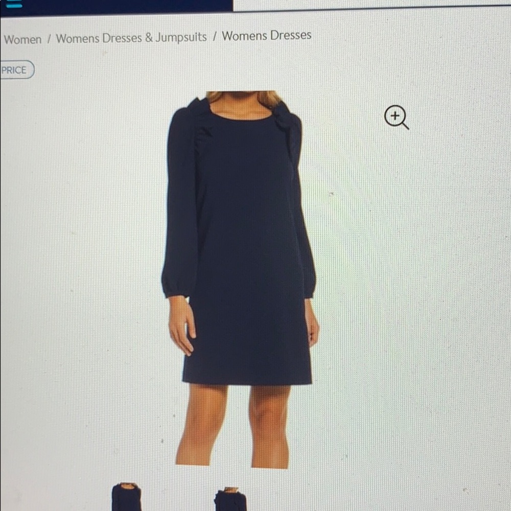 Nordstrom navy dress with ruffles, size 0